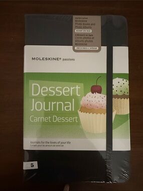 Moleskine Black Dessert Journal with Green Accent
